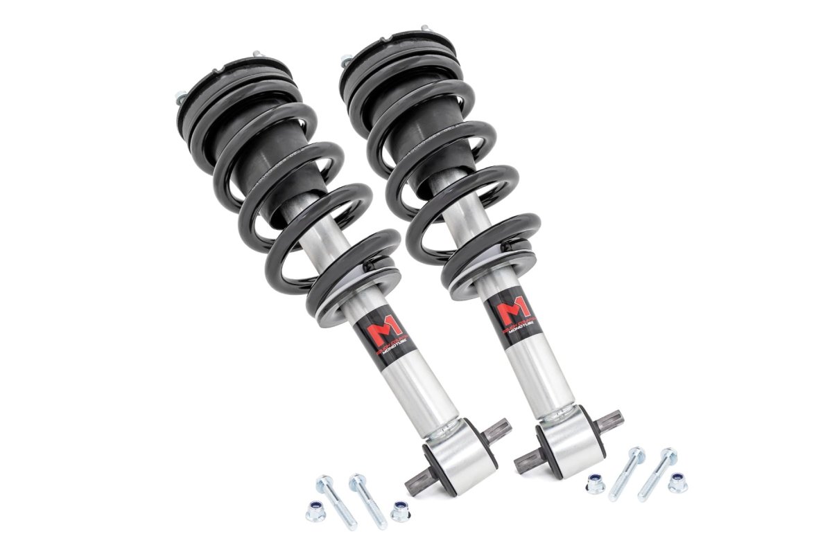 Chevrolet Silverado 1500 Classic Coilover Suspension Kit - Rough Country - M1 Adjustable Lowering Struts, Monotube, -2